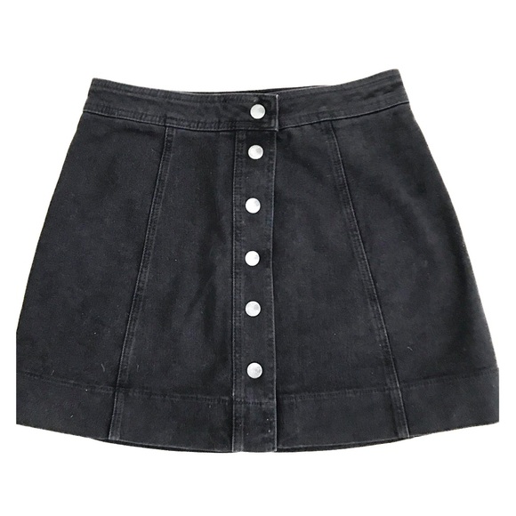 Madewell Dresses & Skirts - Snap Jean Skirt in Black - Like New worn once